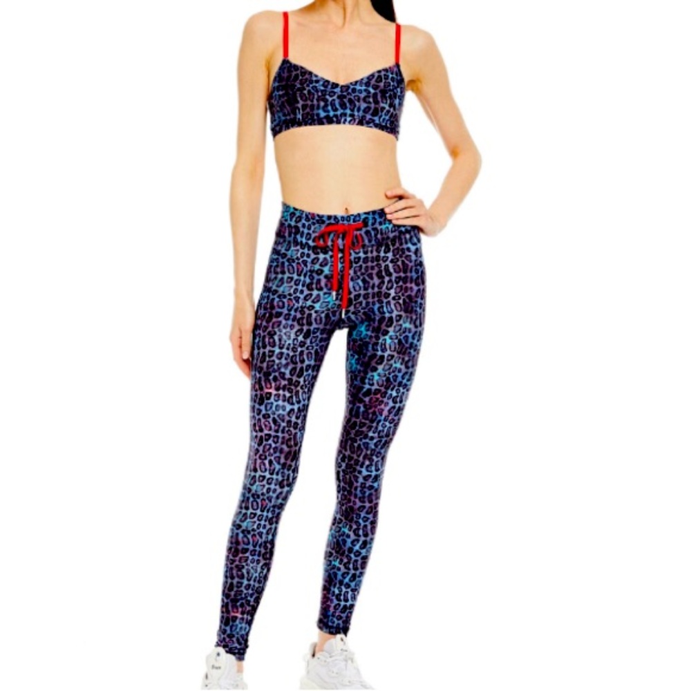 The Upside leopard Print Workout set - legging and bra